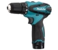 MAKITA Аккумуляторная дрель DF 330 DWLE,10.8В,2х1.3АчLi-ion,БЗП-10м,чем,фонарь
