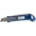 Нож технический КОБАЛЬТ лезвия 18 мм (3 шт.), двухкомпонентный корпус, металлическая направляющая, автостоп, блистер